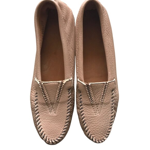 NEW Minnetonka Deerskin Mocs Slip On Gore Front Women's Size 8.5 Shoes - Picture 1 of 7